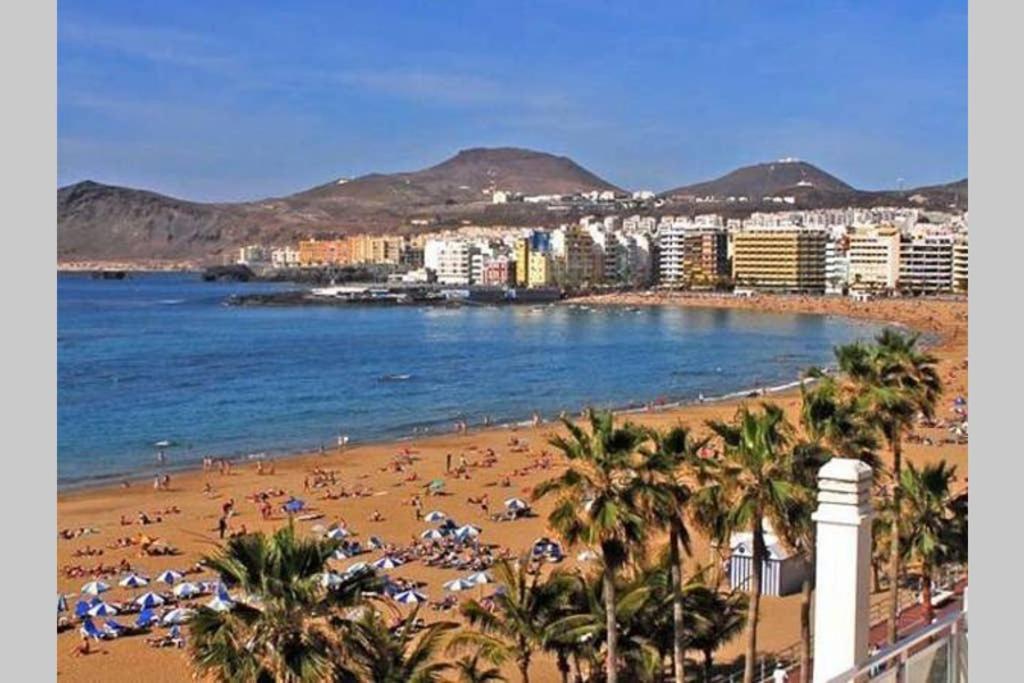 Apartamento Moderno Tipo Semisotano En Playa Las Canteras Con Wifi Las Palmas de Gran Canaria Bagian luar foto