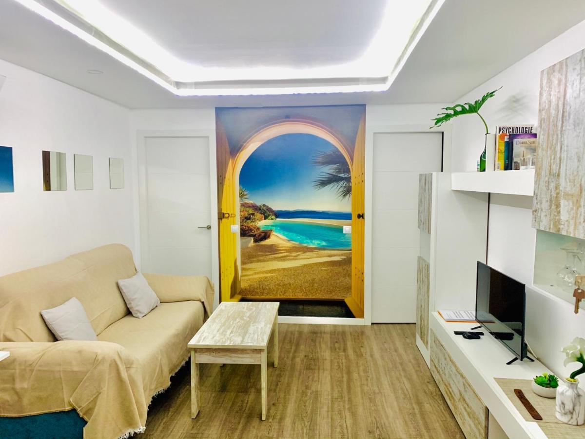 Apartamento Moderno Tipo Semisotano En Playa Las Canteras Con Wifi Las Palmas de Gran Canaria Bagian luar foto