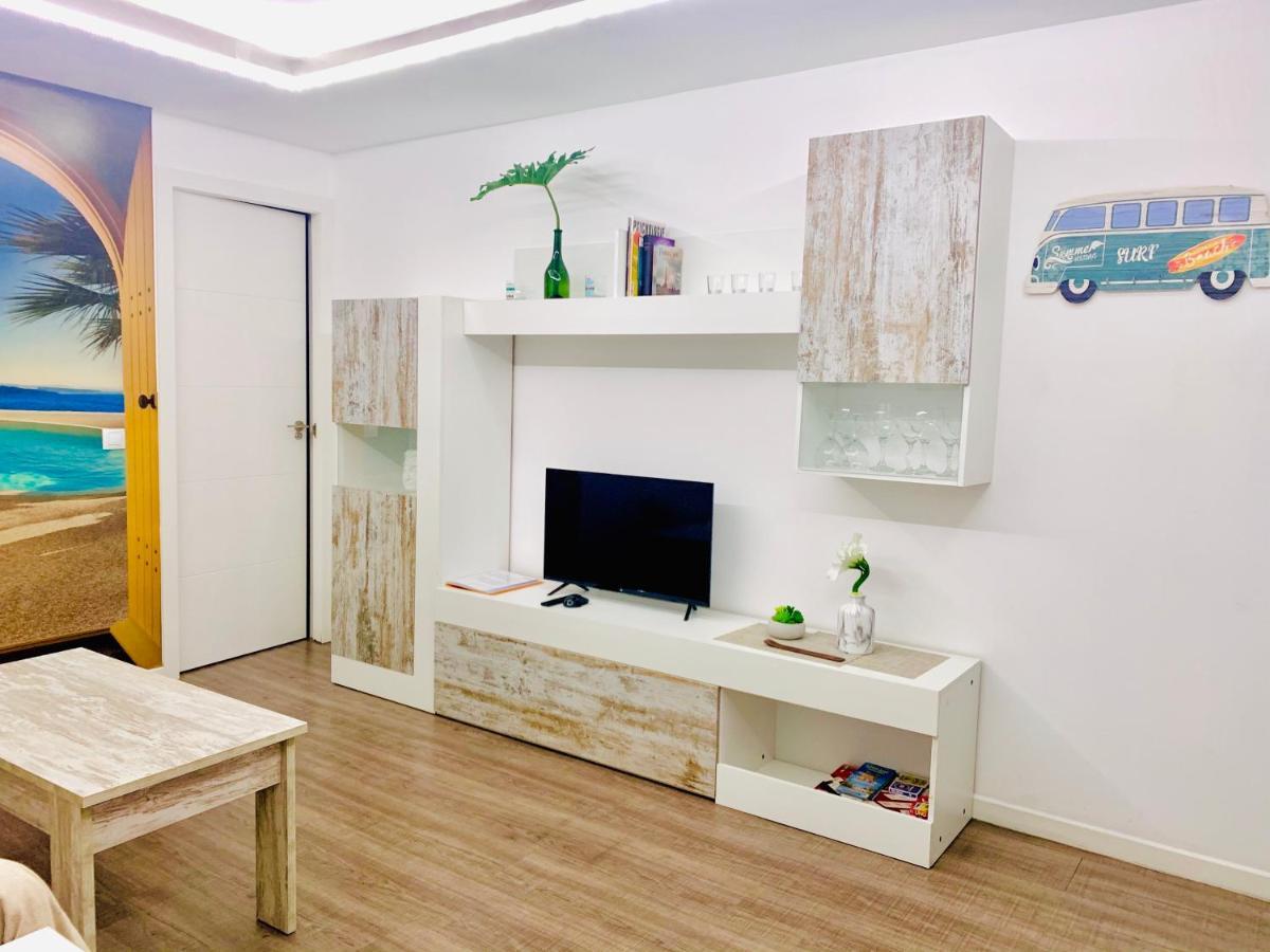 Apartamento Moderno Tipo Semisotano En Playa Las Canteras Con Wifi Las Palmas de Gran Canaria Bagian luar foto